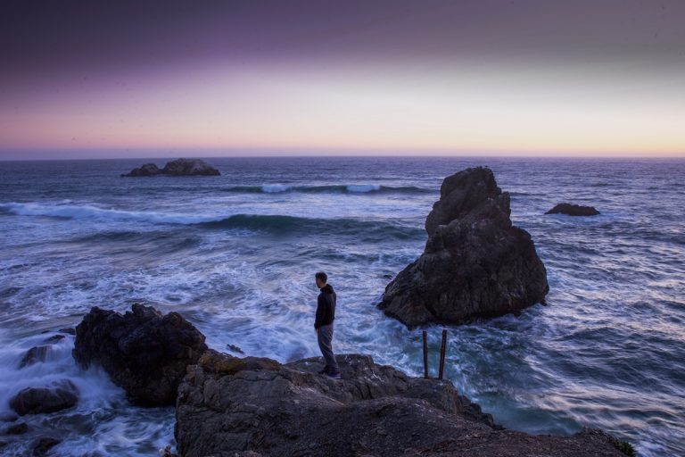El hombre del espigón